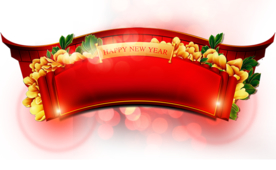 新年海报背景元素PNG素材