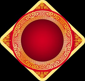 新年灯笼背景元素PNG素材