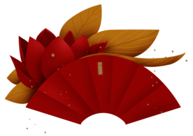 新年海报扇形元素PNG素材