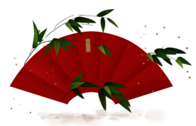 新年海报扇形元素PNG素材