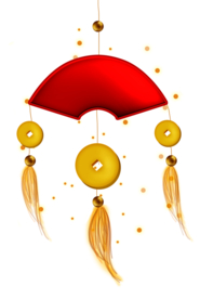 新年海报扇形元素PNG素材