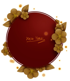 新年海报背景元素PNG素材