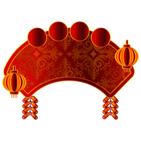 新年海报背景元素PNG素材