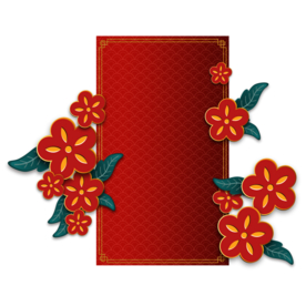 新年海报背景元素PNG素材