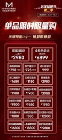 医美红色单品限时优惠活动海报