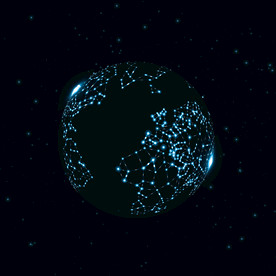 点状地球高科技EPS模板素材