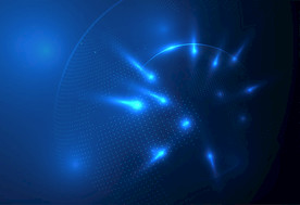 抽象圆形地球光效发光EPS素材