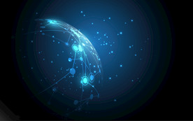 全球化蓝色科技EPS素材矢量