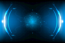 hud边框花边蓝色eps素材