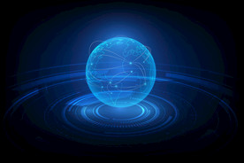 抽象新闻包装地球环绕EPS