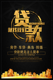 无抵押贷款宣传活动海报素材