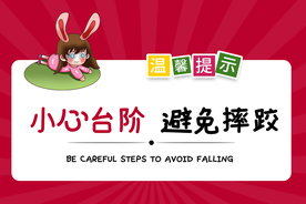 小心台阶标语宣传海报素材