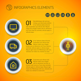 信息图模板 流程