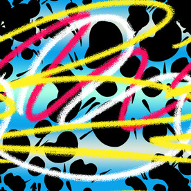 手绘 豹纹 印花 匹印