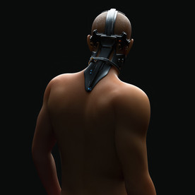 C4D 模型 男性机器人物模型