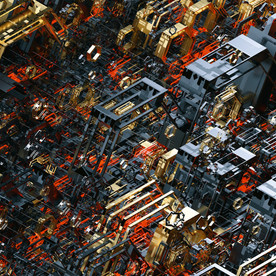 C4D 模型 机械电路板电子