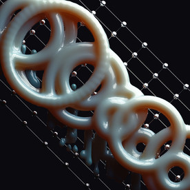 C4D 模型 抽象几何圆圈生物