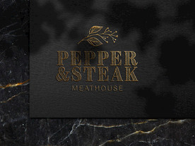 高端烫金镀金效果logo样机