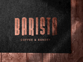 高端烫金镀金效果logo样机