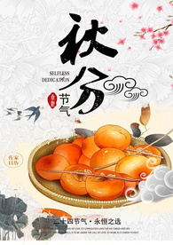 秋分节气传统活动宣传海报素材