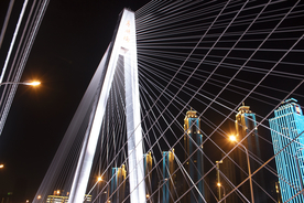 武汉月湖桥夜景