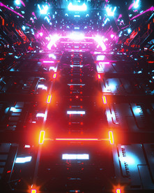 C4D 模型 机械空间炫酷