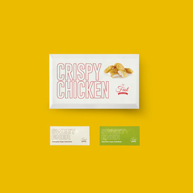 西式快餐汉堡鸡块炸套装VI样机