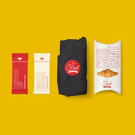 西式快餐汉堡面包VI样机