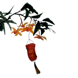 中国风灯笼梅花元素PNG