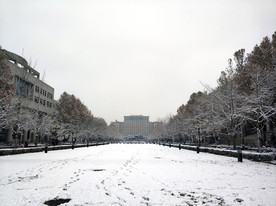 清华雪景