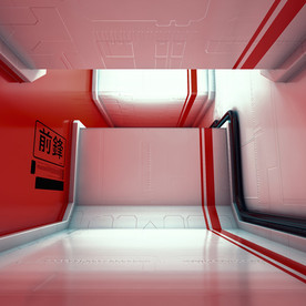 C4D 模型 空间场景背景地下