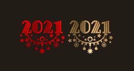 2021 新年 春节 橱窗贴