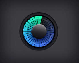 环形图进度百分比汽车图标UI