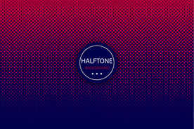 彩色半调 波点背景