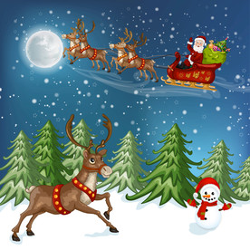 圣诞节矢量插画