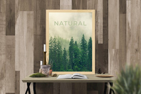 海报单张样机  海报样机设计