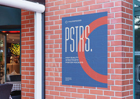 海报单张样机  海报样机设计