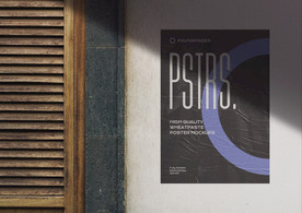 海报单张样机  海报样机设计