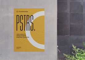 海报单张样机  海报样机设计