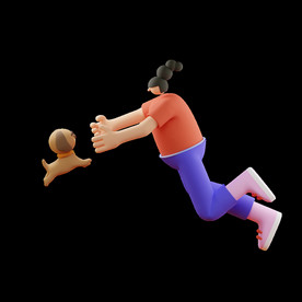 潮流卡通人物 C4D卡通设计