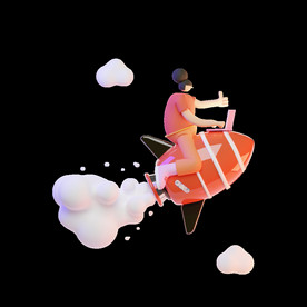 潮流卡通人物 C4D卡通设计