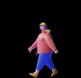 潮流卡通人物 C4D卡通设计