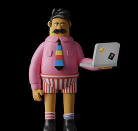 潮流卡通人物 C4D卡通设计