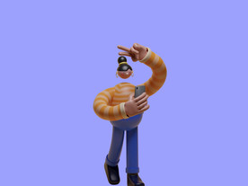 潮流卡通人物 C4D卡通设计