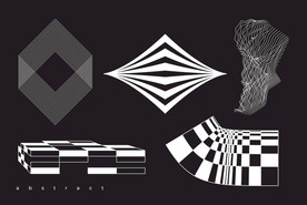 抽象潮流图案  几何背景图案