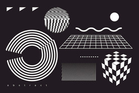 抽象潮流图案  几何背景图案