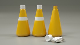 C4D 模型锥形饮料瓶子