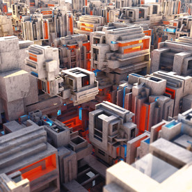 C4D 模型 迷宫隧道过道场景