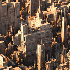 C4D 模型迷宫隧道过道场景