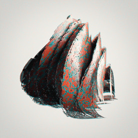 C4D 模型带水的金属片零件